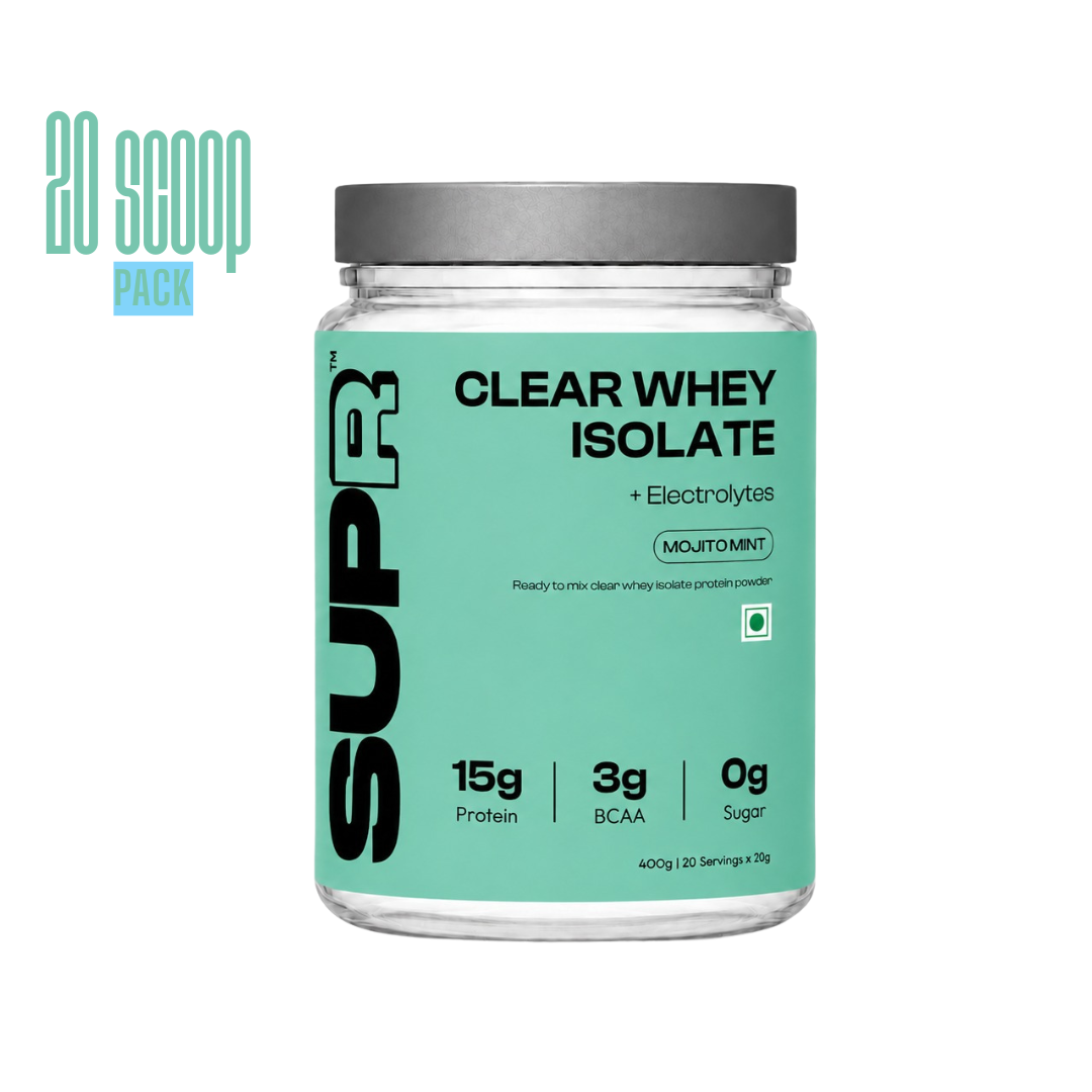 SUPR Clear Whey Isolate Powder Box